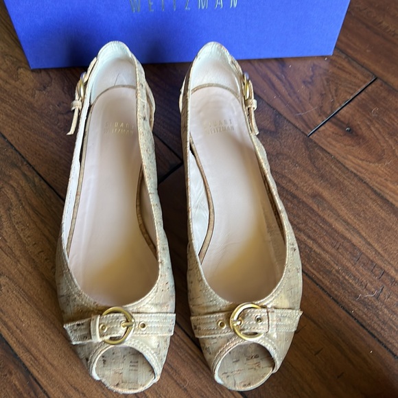Stuart Weitzman Chitchat Peep Toe Ballet Flat - Picture 2 of 5